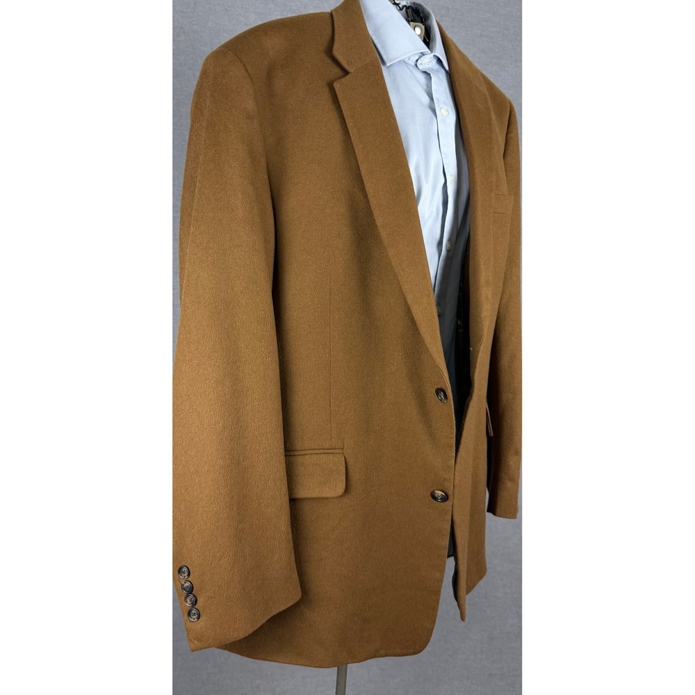 Jos. A. Bank Mens 48L Big & Tall Camel Wool Cashmere Blazer Sport Coat 01175
